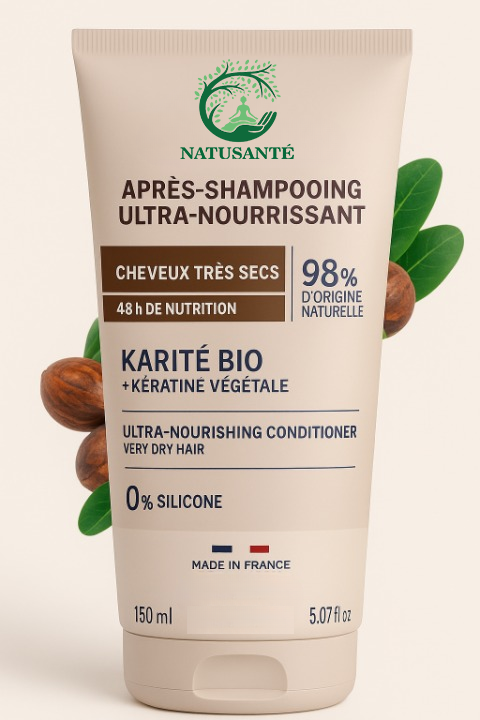 Après-shampooing ultra-nourrissant Karité et Kératine végétale