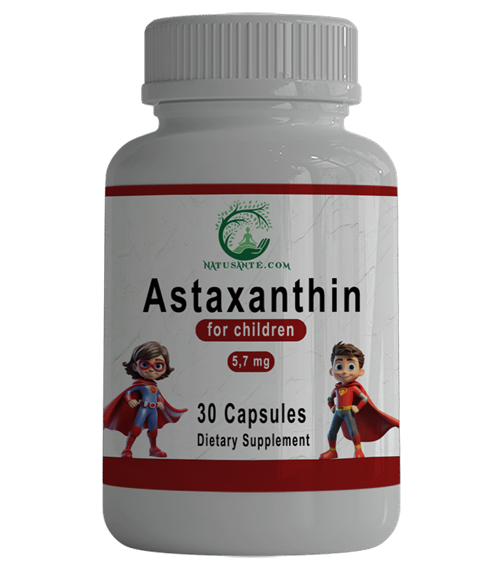 Astaxanthin pour enfants  5,7 mg  30 capsules