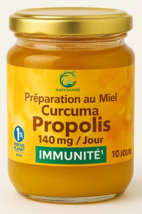 Miel curcuma propolis immunité
