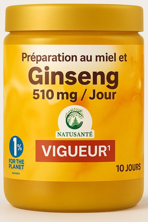 Miel et ginseng vigueur