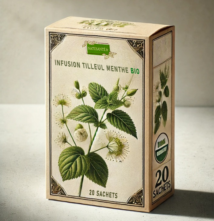 Infusion tilleul menthe Bio - 20 sachets
