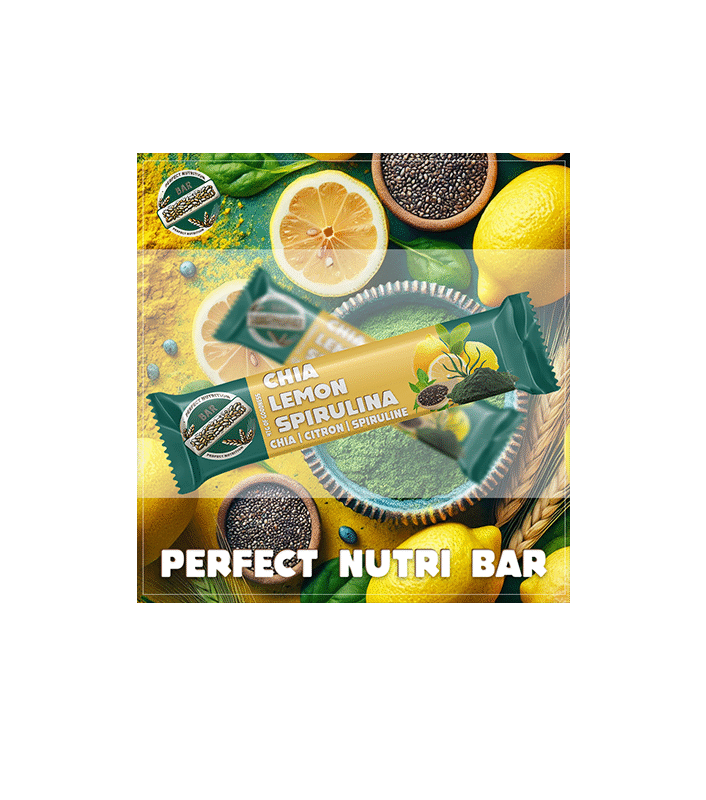 Perfect Nutrition Bar. Spiruline, Citron & Chia    40g