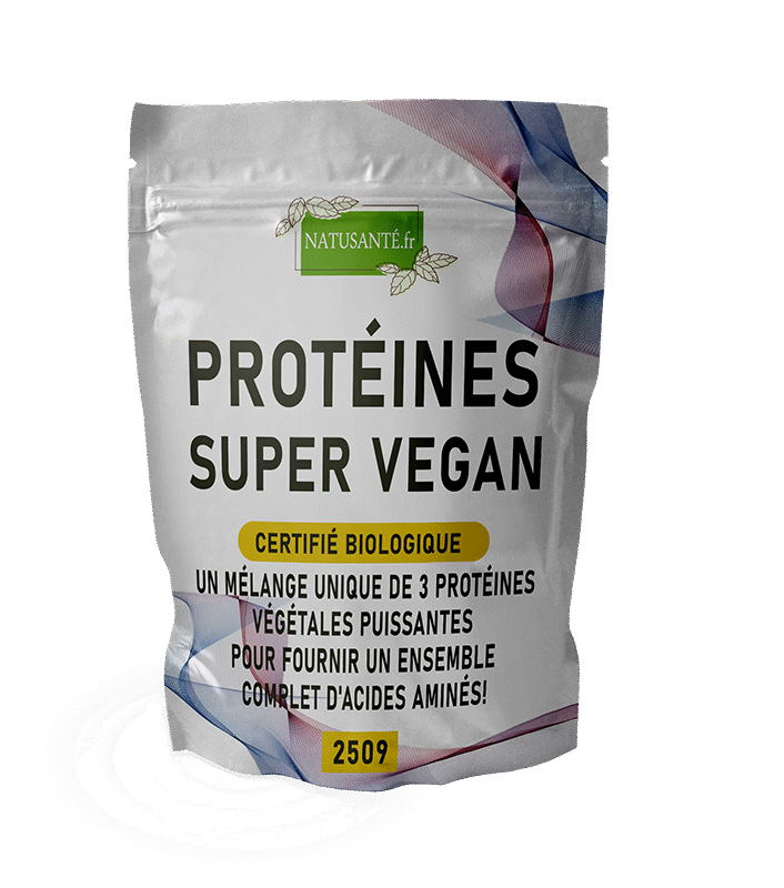 Protéines Super Vegan riz, pois, chanvre Bio - 250 g