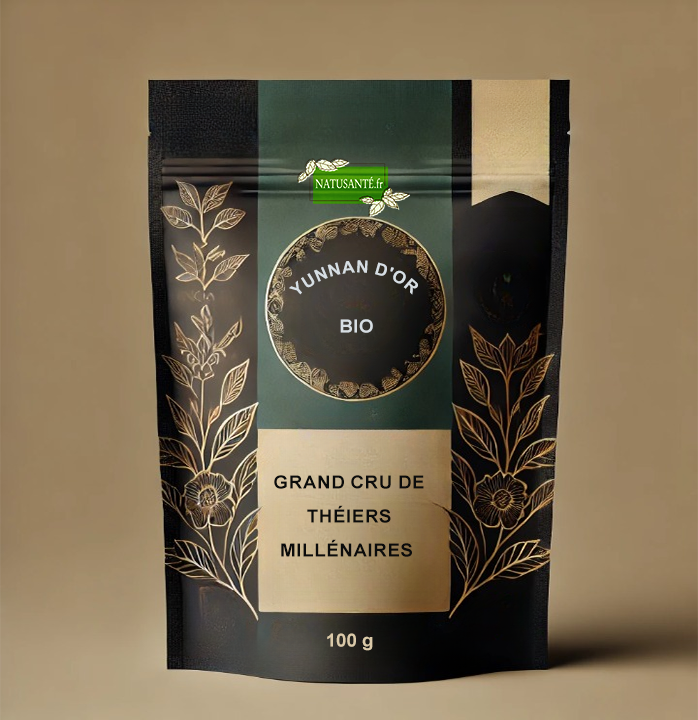 Thé noir Yunnan d'Or Bio - 100 g
