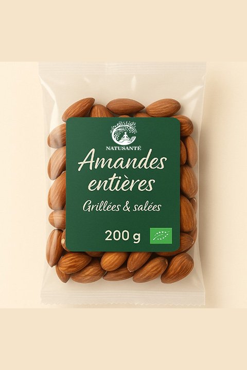 Amandes grillées salées