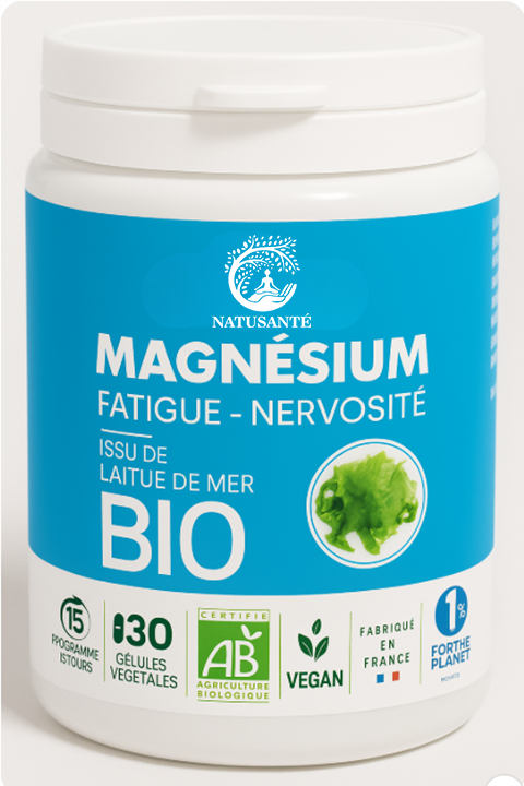 Gélule végétale Magnésium - Fatigue Nervosité - bio