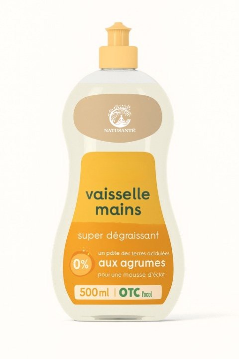 Liquide vaisselle et mains aux huiles essentielles de menthe citron bio