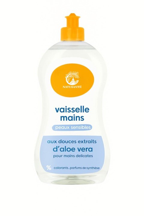 Liquide vaisselle et mains à l'aloe vera
