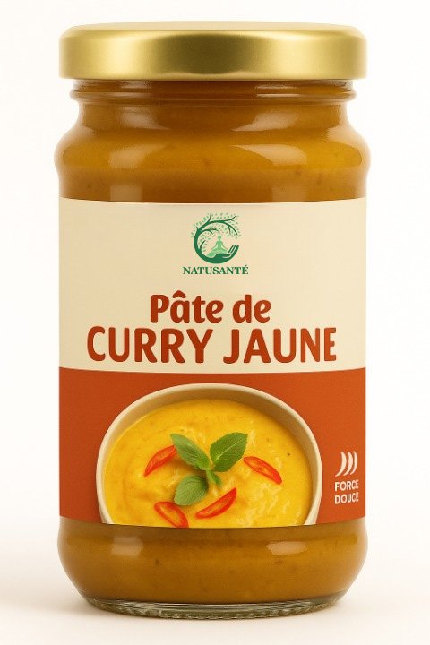 Pâte de curry jaune bio