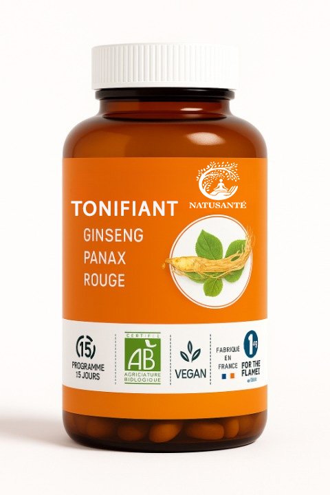 Gélule végétale Ginseng - Tonifiant Panax rouge - bio