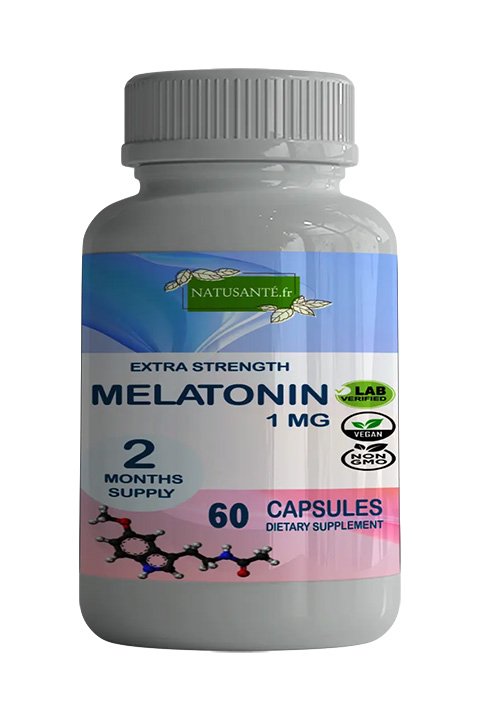 Mélatonine 1 mg, 60 capsules