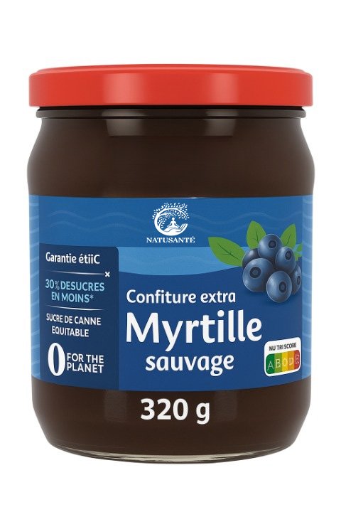 Confiture extra Myrtille sauvage - bio