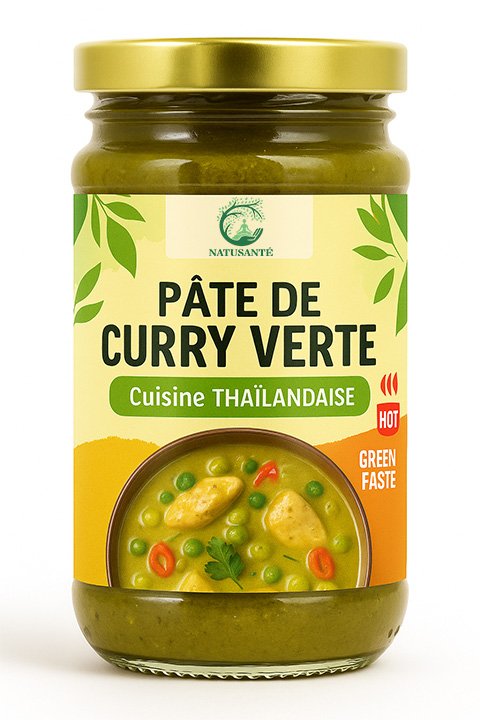 Pâte de curry rouge bio
