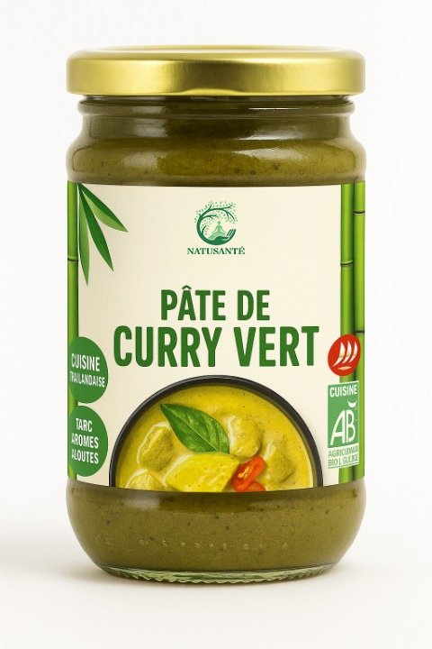 Pâte de curry vert bio
