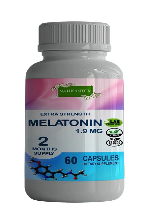 Mélatonine 1,9 mg, 60 capsules