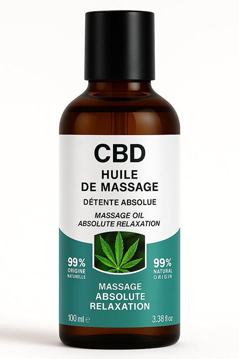 Huile de massage CBD