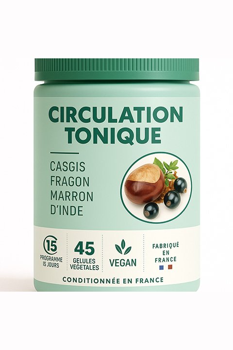 Gélule végétale Circulation Tonique - Cassis Marron d'Inde - bio