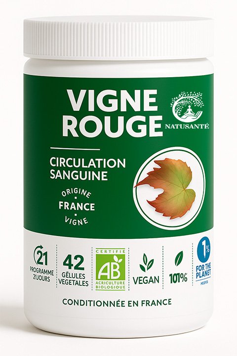 Gélule végétale vigne rouge