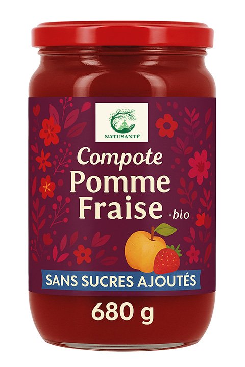 Dessert Pomme Fraise - bio
