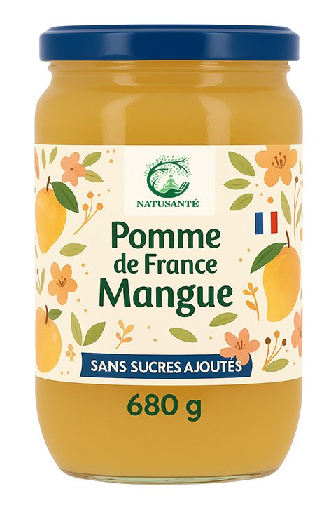 Compote pomme mangue - bio