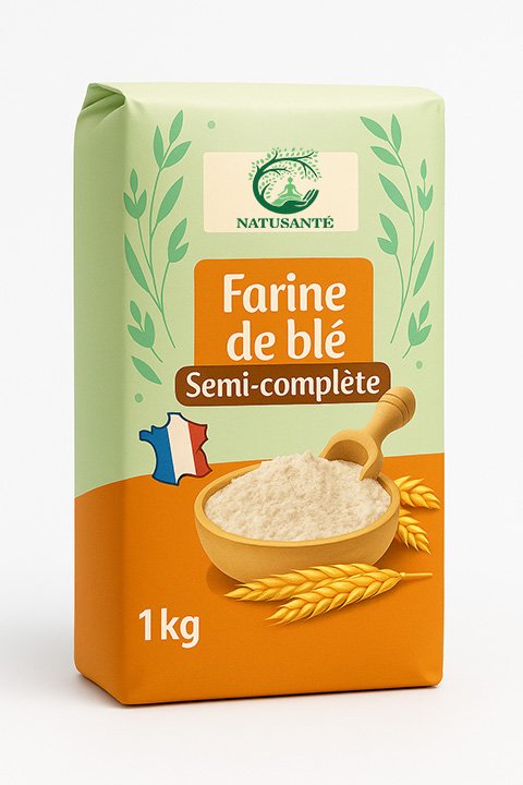 Farine de blé semi complète T80 - bio
