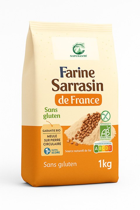 Farine bio de riz de Camargue semi-complète - sans gluten