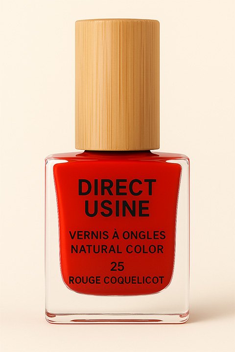 Direct Usine - Vernis à ongles, Natural Color - 25 Rouge coquelicot