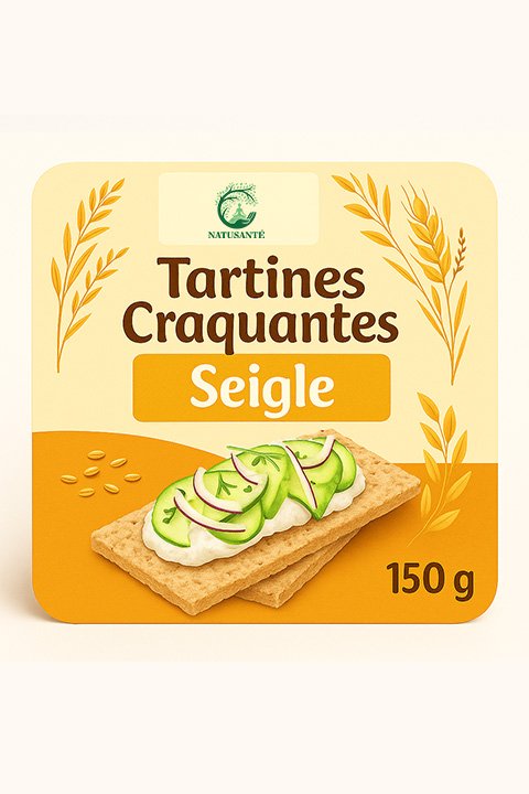Tartines craquantes Seigle-bio