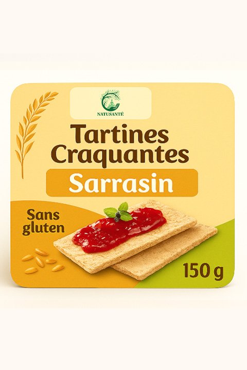 Tartines Craquantes Sarrasin sans sel sans gluten - bio