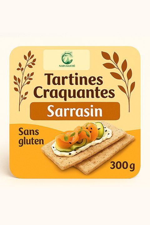 Tartines Craquantes Sarrasin - Sans gluten et sans lactose - bio
