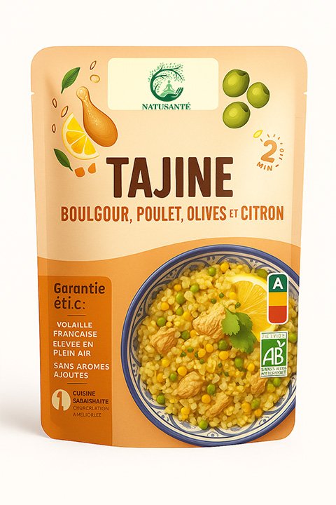 Tajine Boulgour Poulet Olive Citron