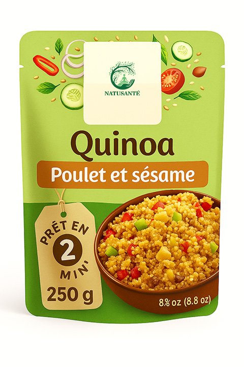 Quinoa poulet sésame - bio