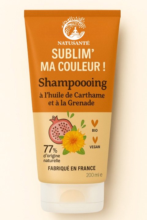 Direct Usine - Shampooing Sublim' ma couleur à l'huile de Carthame et à la Grenade