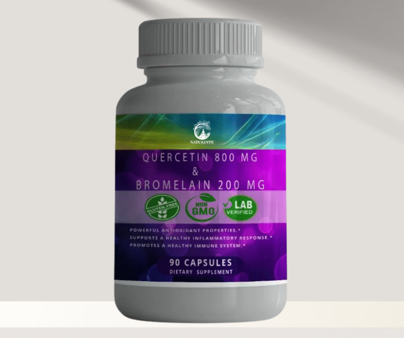 Quercétine 800 mg & Bromélaïne 200 mg, 90 capsules
