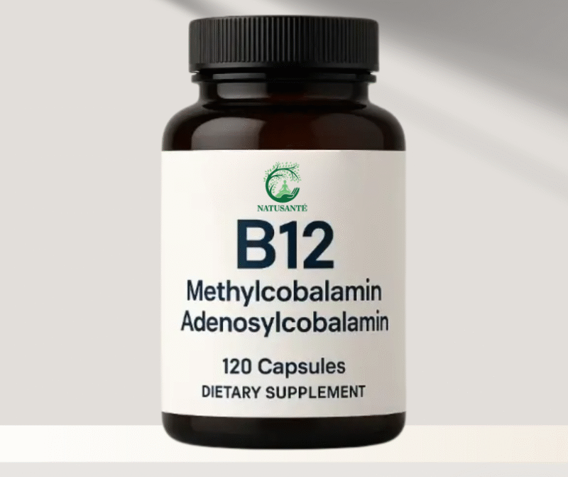 Vitamine B12 – Méthylcobalamine & Adénosylcobalamine – 120 capsules
