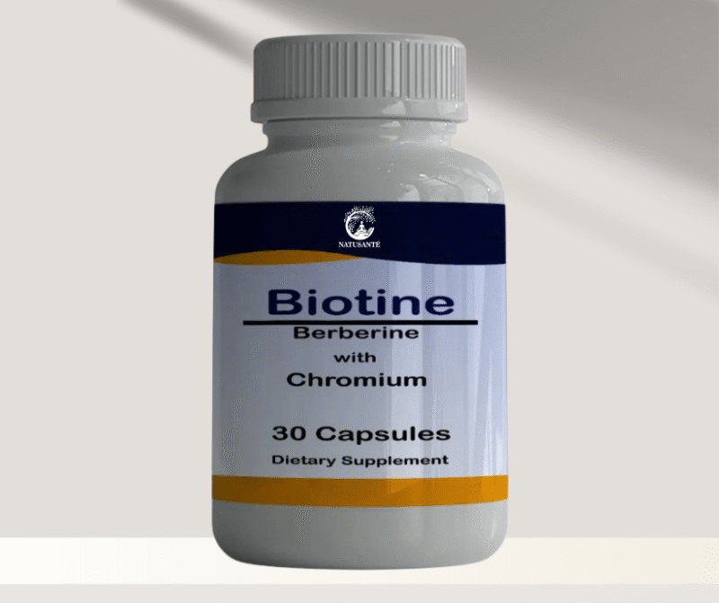 Biotine + Berbérine + Chrome , 30 capsules