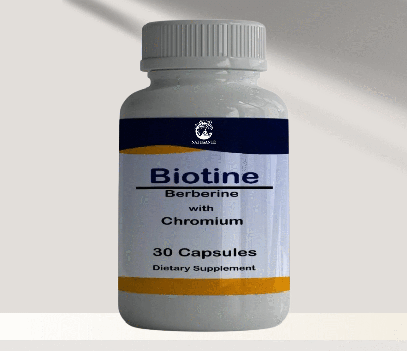 Biotine + Berbérine + Chrome , 30 capsules