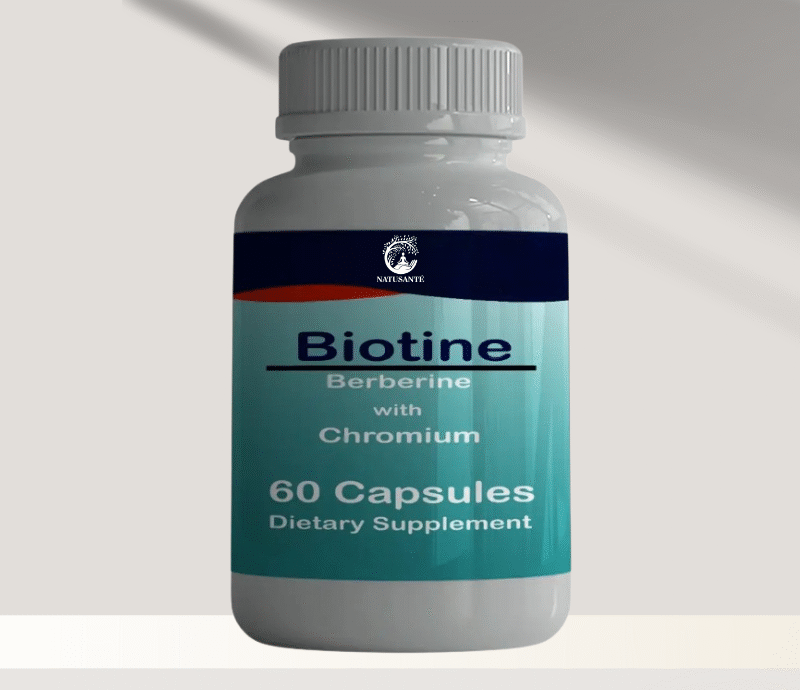 Biotine + Berbérine + Chrome, 60 capsules