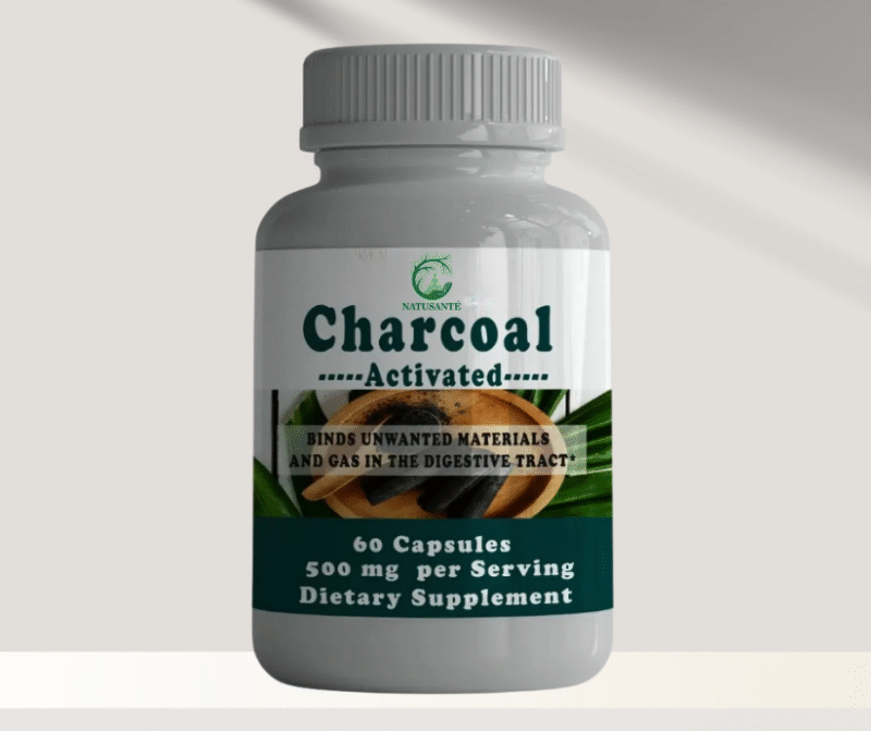 Charbon végétal super activé. 500 mg, 60 capsules