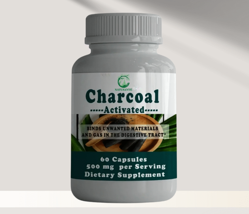 Charbon végétal super activé. 500 mg, 60 capsules