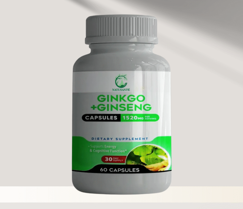 Ginkgo + Ginseng  1520 mg,  60 capsules
