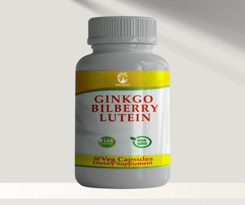 Ginkgo + Myrtille sauvage + Lutéine,  60 capsules