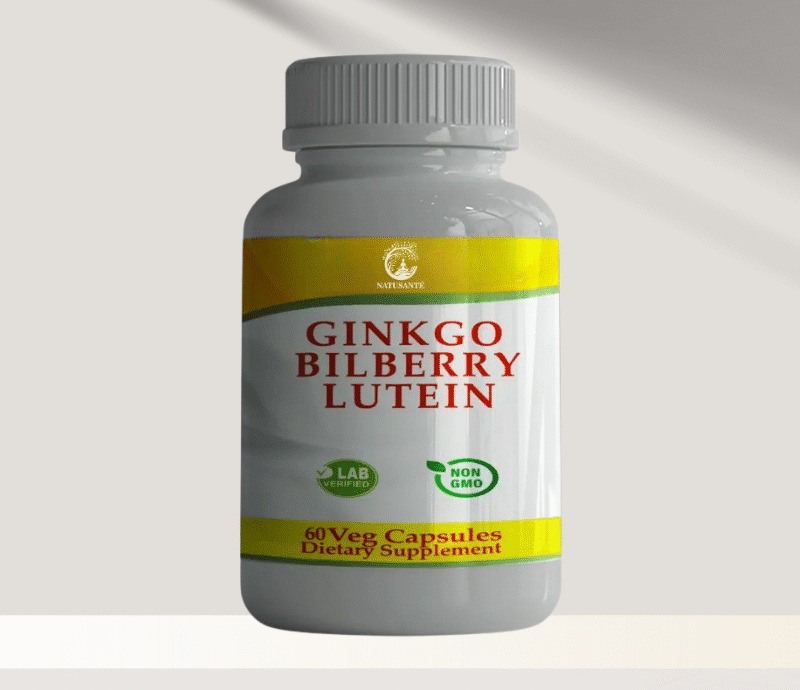 Ginkgo + Myrtille sauvage + Lutéine,  60 capsules