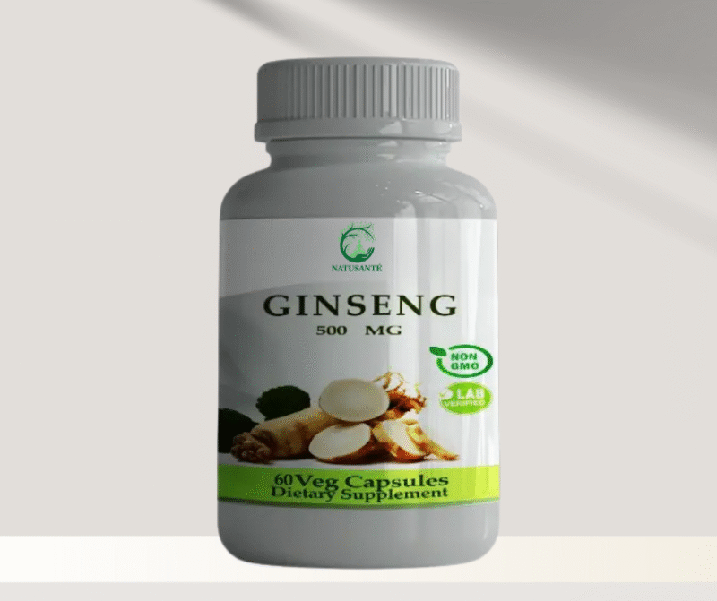 Ginseng  500 mg.  60 capsules